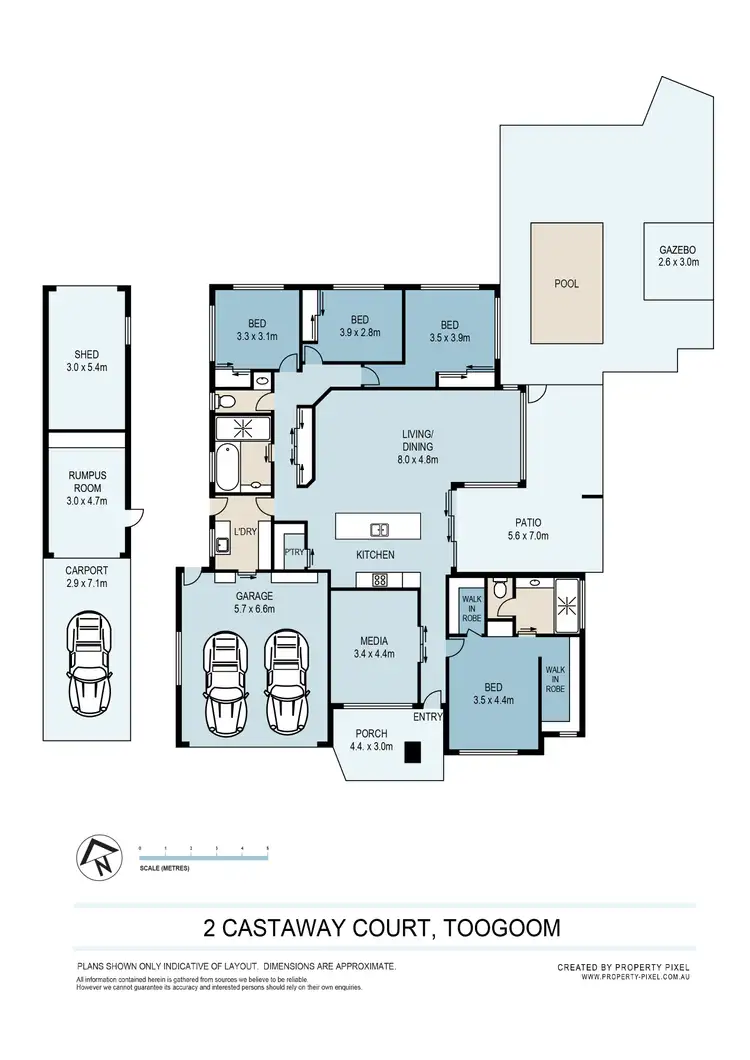 Floorplan of Homely house listing, 2 Castaway Court, Toogoom QLD 4655