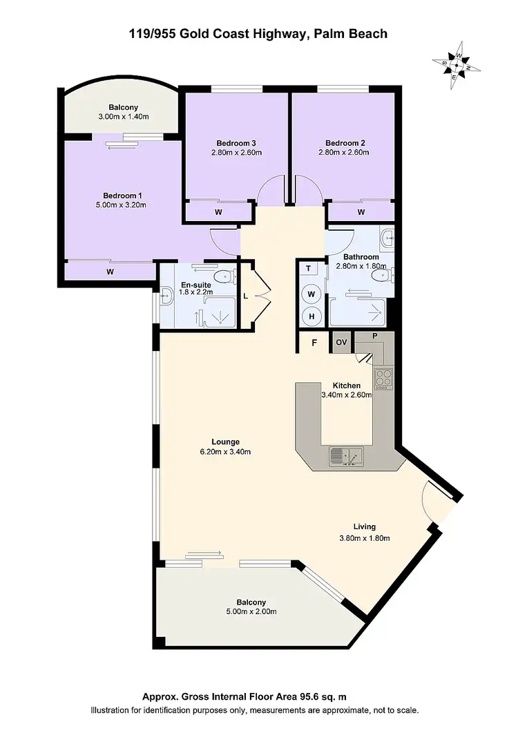 Floorplan of Homely unit listing, 119/955 Gold Coast Highway, Palm Beach QLD 4221