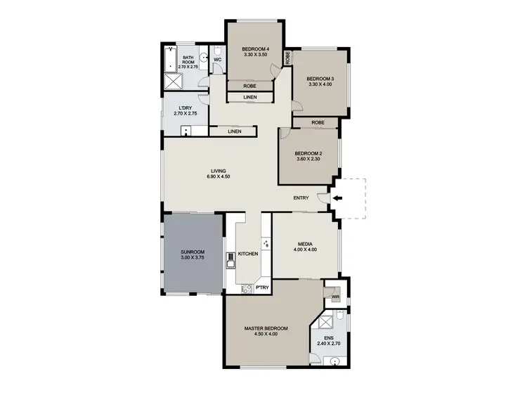 Floorplan of Homely house listing, 41 North Ridge Drive, Calliope QLD 4680