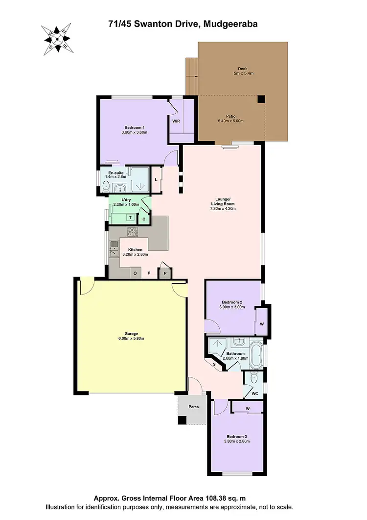 Floorplan of Homely house listing, 71/45 Swanton Drive, Mudgeeraba QLD 4213