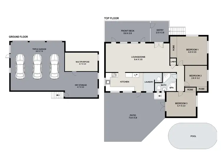 Floorplan of Homely house listing, 697 Samford Road  (Service Rd), Mitchelton QLD 4053