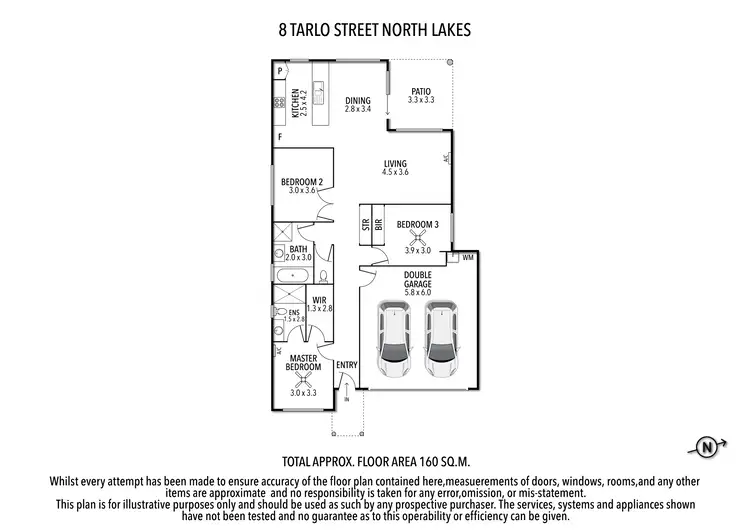 Floorplan of Homely house listing, 8 Tarlo Street, North Lakes QLD 4509