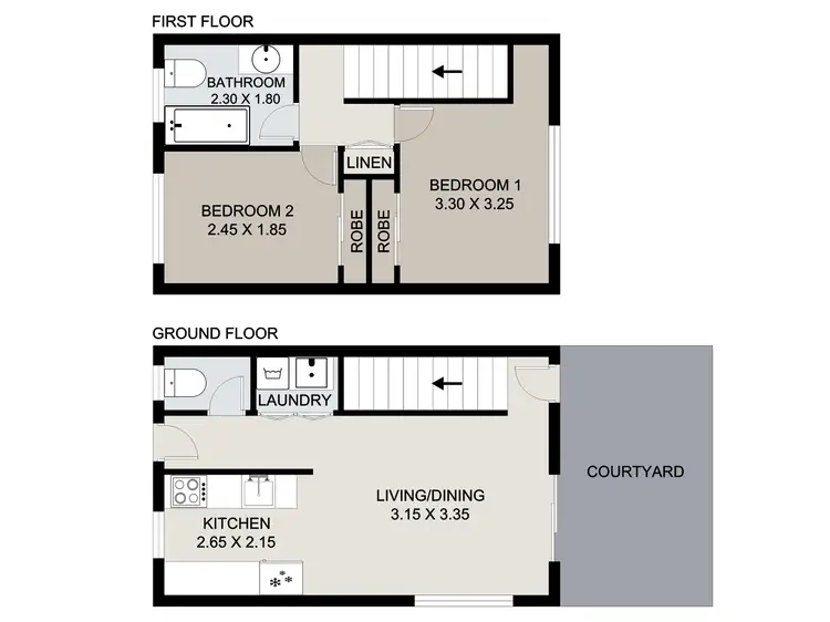 Floorplan of Homely townhouse listing, 4/71 Off Lane, South Gladstone QLD 4680