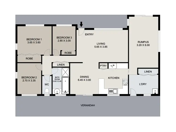 Floorplan of Homely house listing, 16 Norma Street, New Auckland QLD 4680