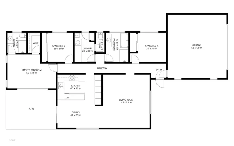 Floorplan of Homely house listing, 48 Broadwater Place, New Auckland QLD 4680