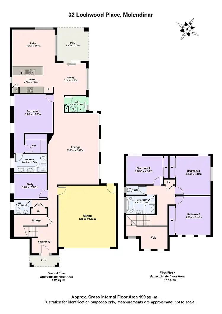 Floorplan of Homely house listing, 32 Lockwood Place, Molendinar QLD 4214