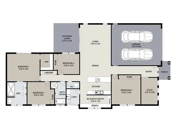 Floorplan of Homely house listing, 9 Kandel Court, Kirkwood QLD 4680