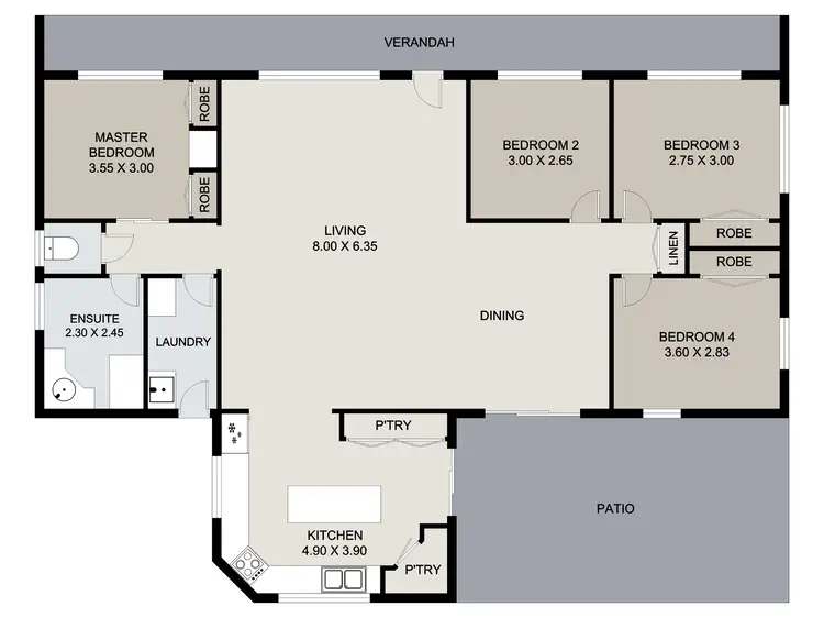 Floorplan of Homely house listing, 45 Panorama Circuit, Benaraby QLD 4680
