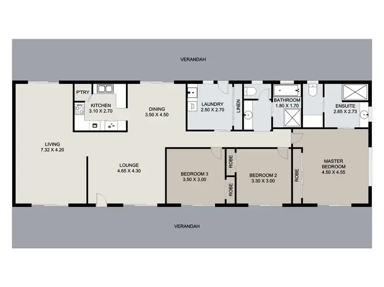 Floorplan of Homely house listing, 1 Panorama Circuit, Benaraby QLD 4680
