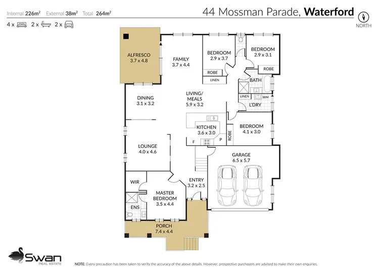 Floorplan of Homely house listing, 44 Mossman Parade, Waterford QLD 4133