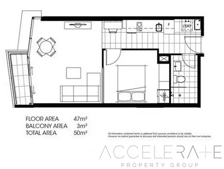 Floorplan of Homely unit listing, 805/959 Ann Street, Fortitude Valley QLD 4006