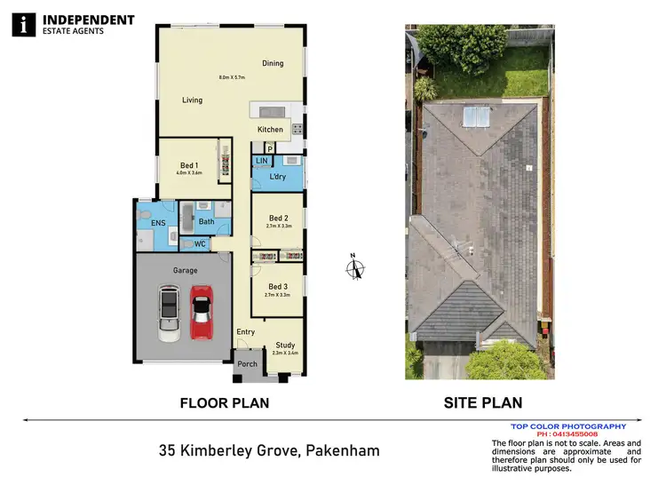 Floorplan of Homely house listing, 35 Kimberley Grove, Pakenham VIC 3810