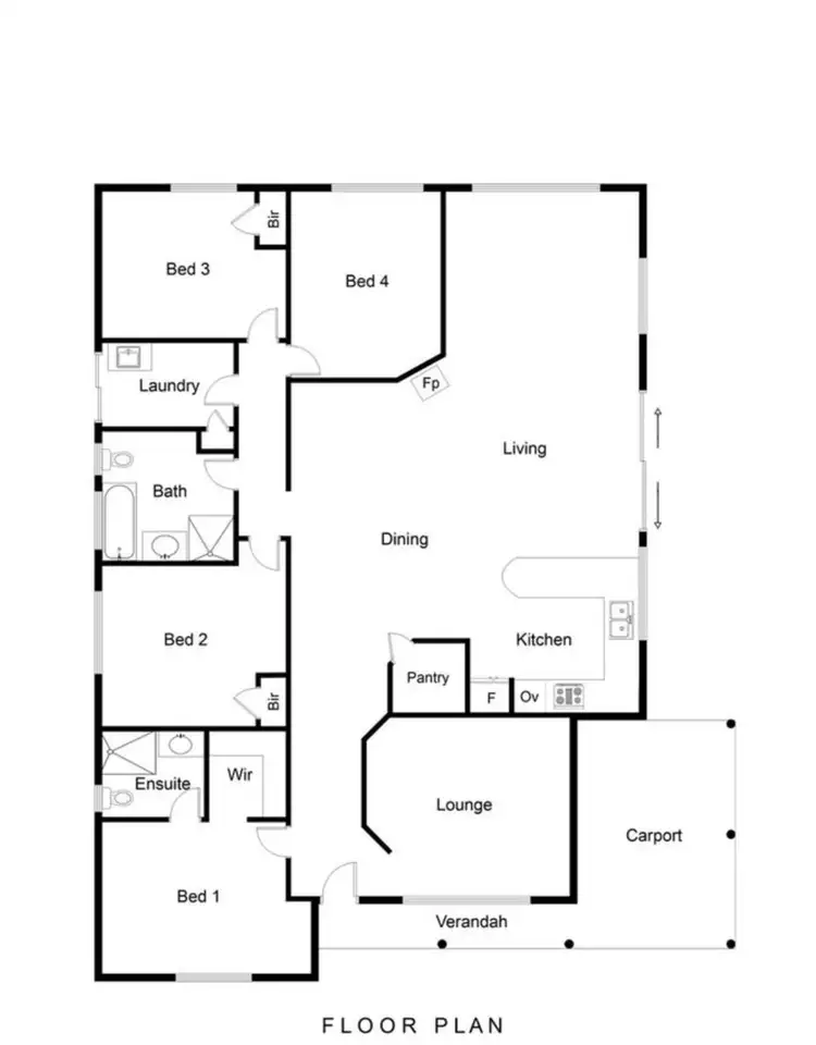 Floorplan of Homely house listing, 9 O'Keefe Parade, Mckail WA 6330