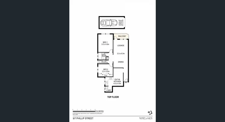 Floorplan of Homely unit listing, 9/7 Phillip Street, Roselands NSW 2196