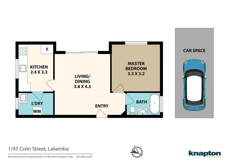 Floorplan of Homely unit listing, 1/43 Colin Street, Lakemba NSW 2195