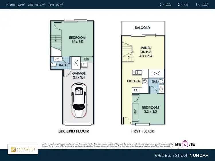 Floorplan of Homely townhouse listing, 6/92 Eton Street, Nundah QLD 4012