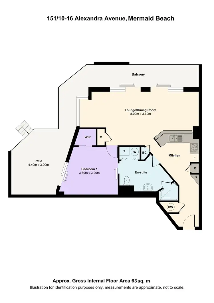Floorplan of Homely unit listing, 151/10-16 Alexandra Avenue, Mermaid Beach QLD 4218
