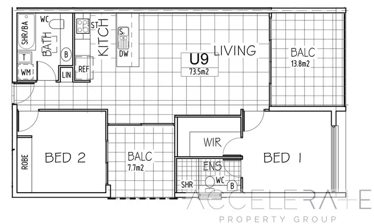 Floorplan of Homely unit listing, 9/17 Hows Road, Nundah QLD 4012