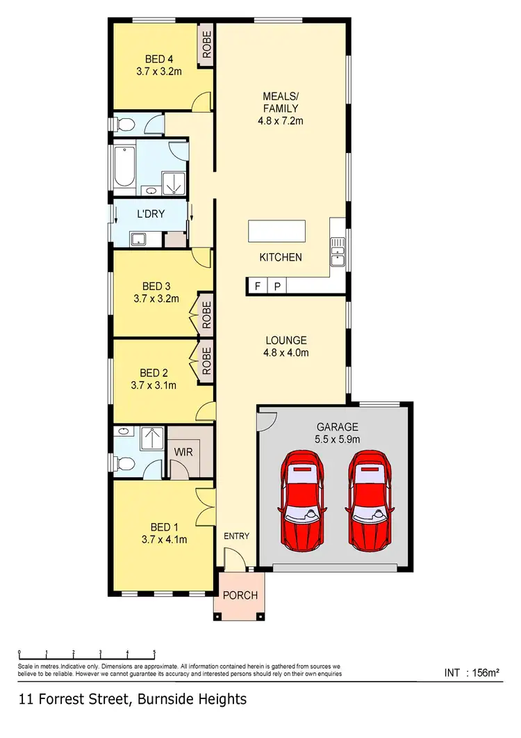 Floorplan of Homely house listing, 11 Forrest Street, Burnside Heights VIC 3023