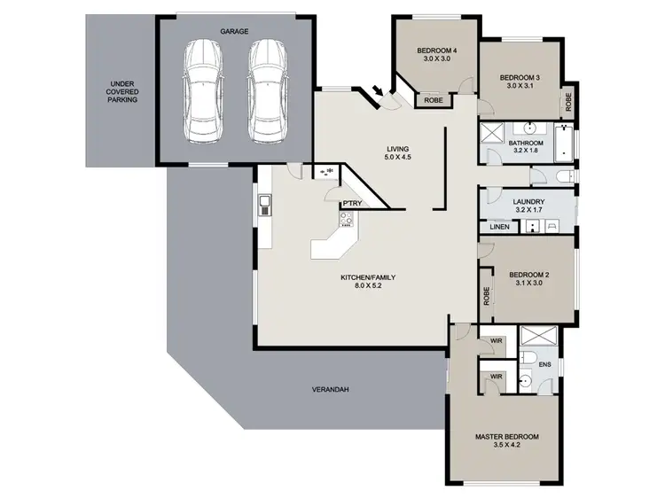 Floorplan of Homely house listing, 4 Willespie Place, New Auckland QLD 4680