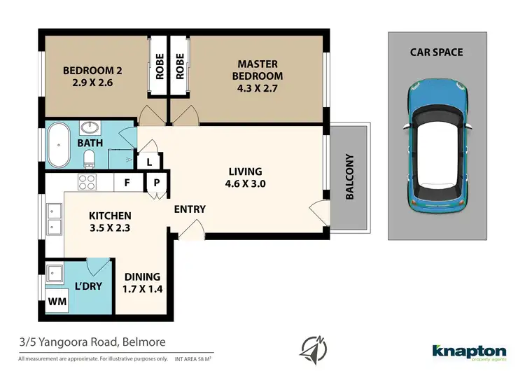 Floorplan of Homely unit listing, 3/5 Yangoora Road, Belmore NSW 2192