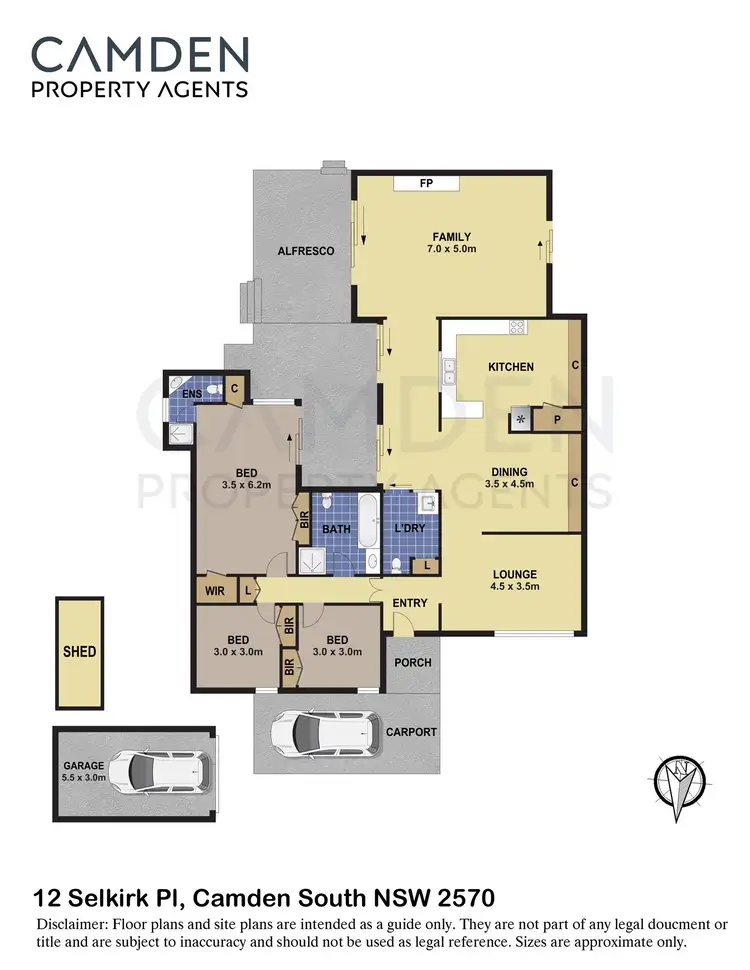 Floorplan of Homely house listing, 12 Selkirk Place, Camden South NSW 2570
