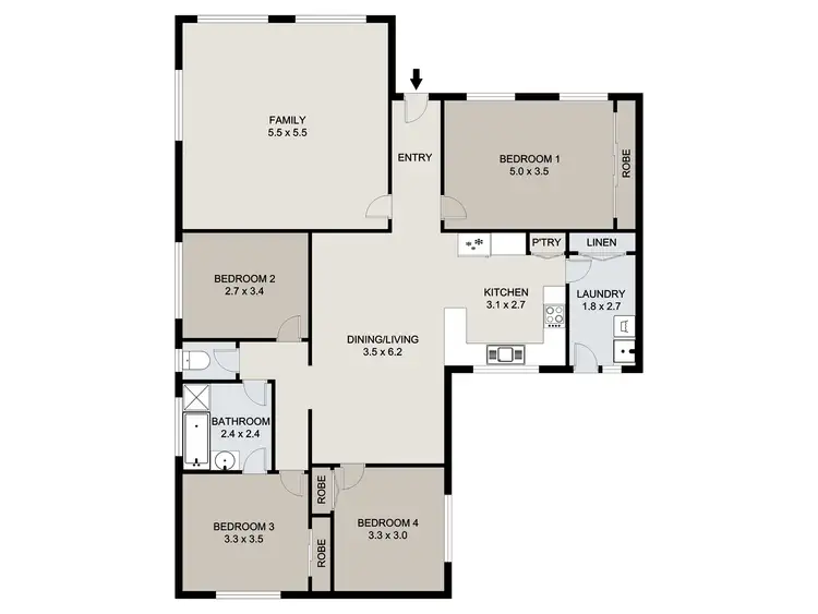Floorplan of Homely house listing, 38 Curtis Avenue, Boyne Island QLD 4680