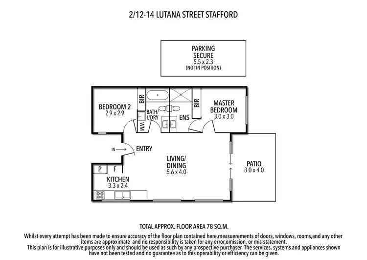 Floorplan of Homely unit listing, 2/12 - 14 Lutana Street, Stafford QLD 4053