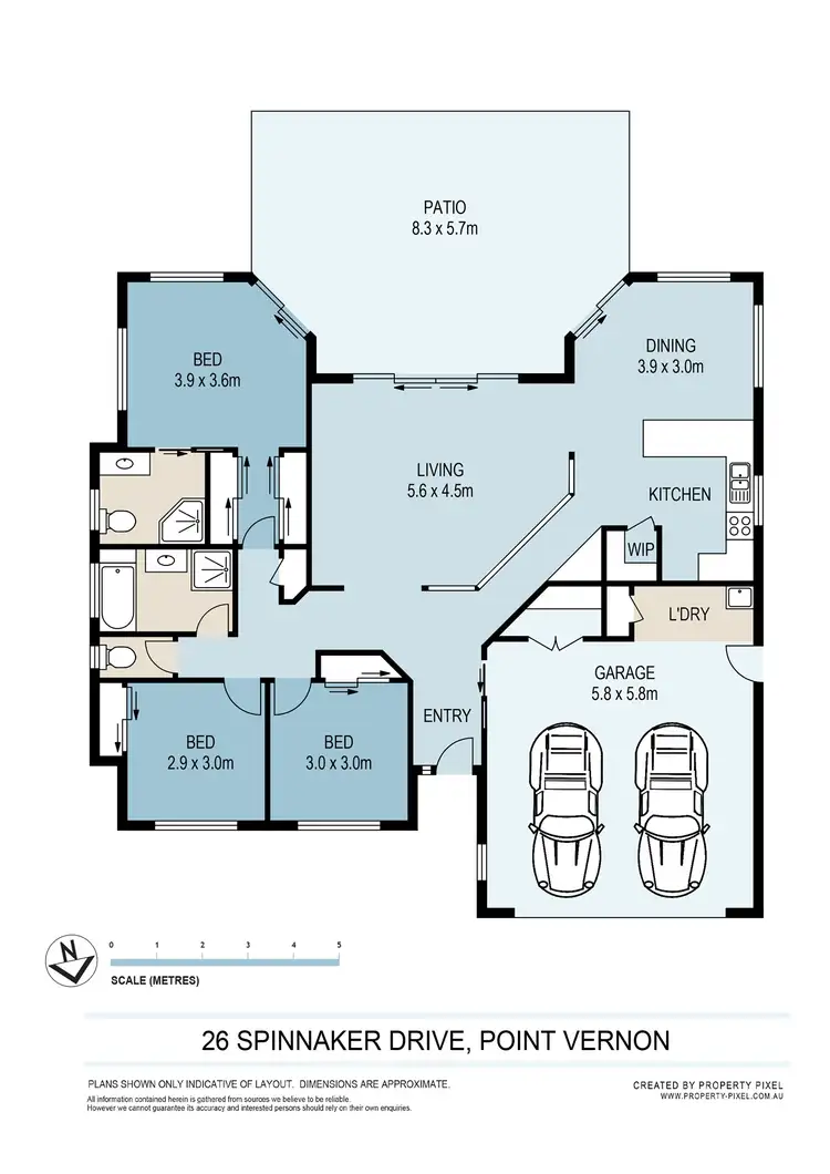 Floorplan of Homely house listing, 26 Spinnaker Drive, Point Vernon QLD 4655