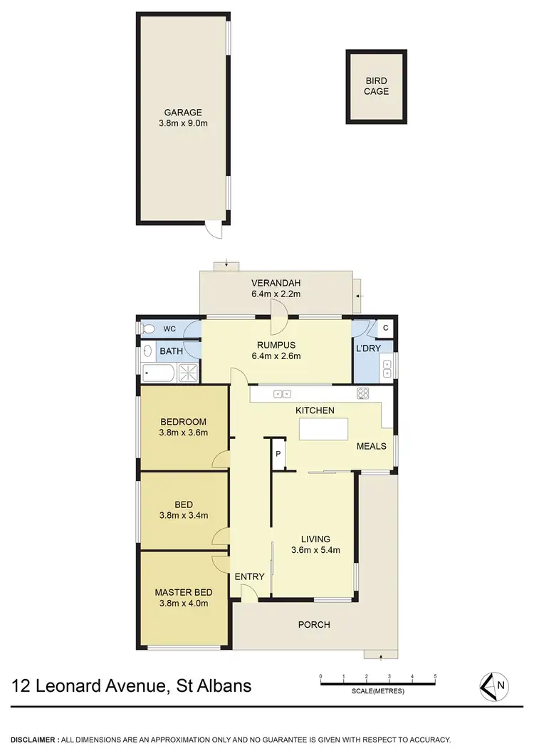 Floorplan of Homely house listing, 12 Leonard Avenue, St Albans VIC 3021