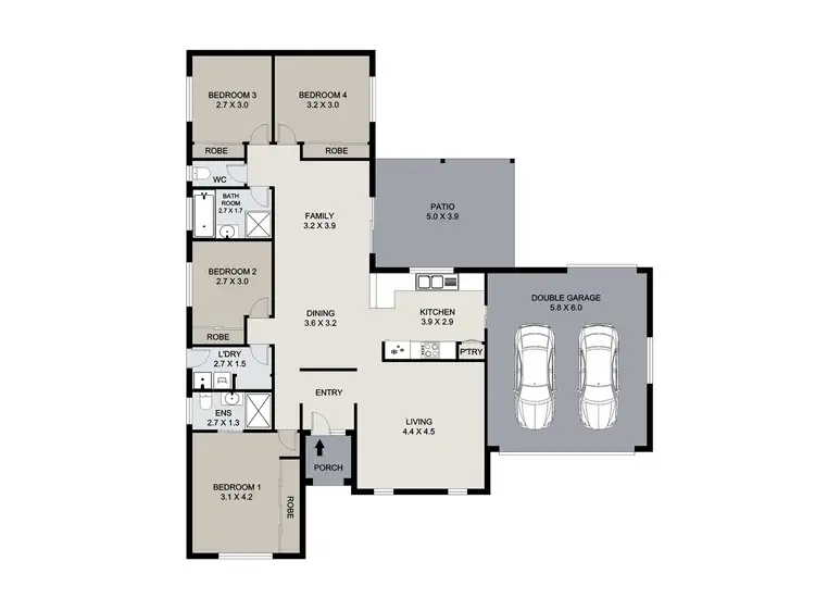 Floorplan of Homely house listing, 22 Dartmouth Close, Clinton QLD 4680