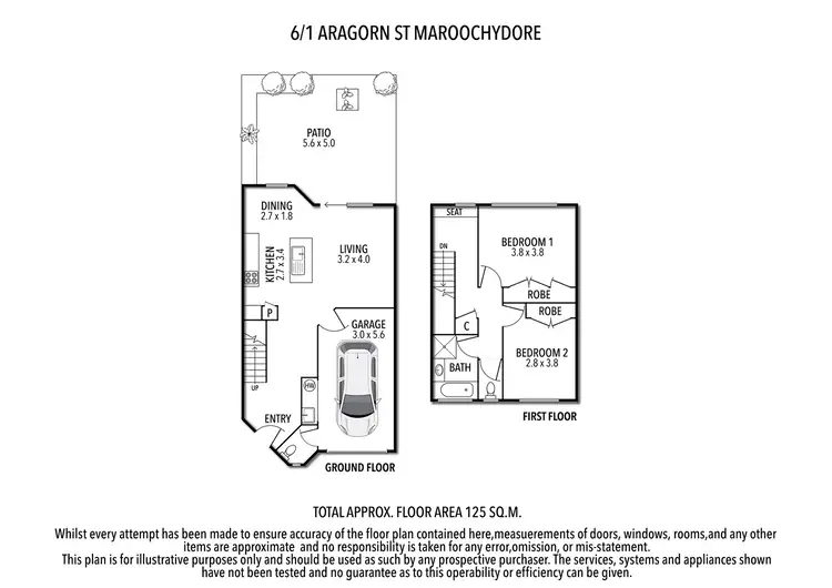 Floorplan of Homely unit listing, 6/1 Aragorn Street, Maroochydore QLD 4558