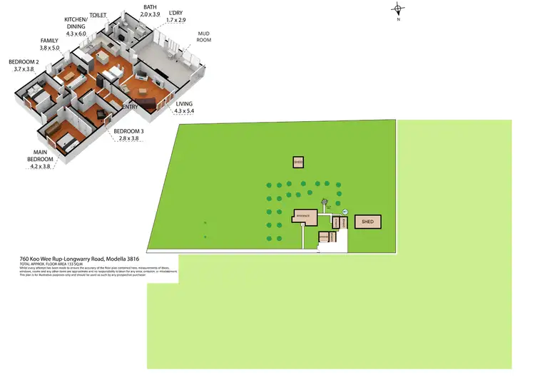Floorplan of Homely rural property listing, 760 Koo Wee Rup-longwarry Road, Modella VIC 3816