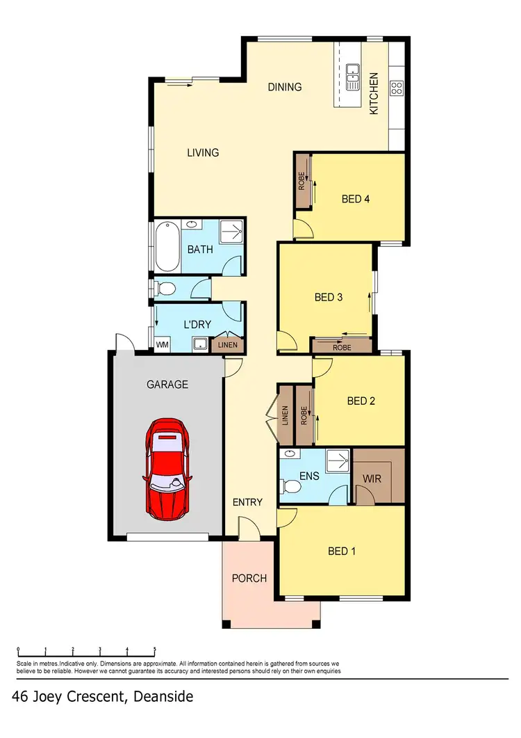 Floorplan of Homely house listing, 46 Joey Crescent, Deanside VIC 3336
