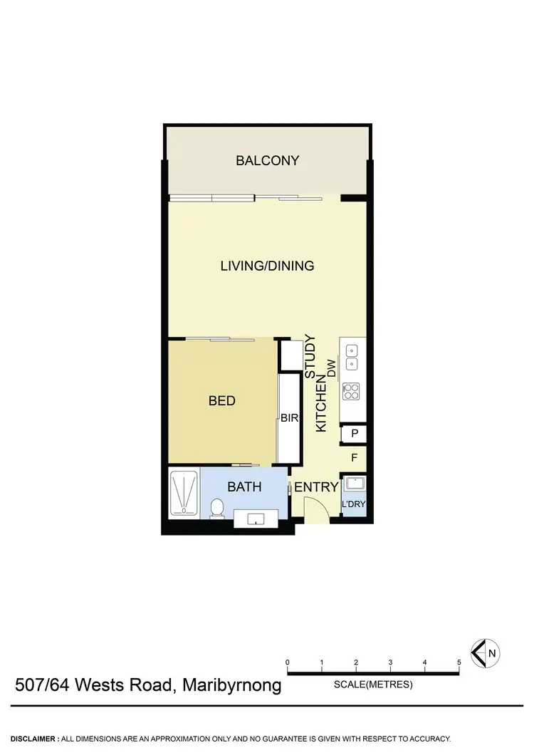 Floorplan of Homely apartment listing, 507/64 Wests Road, Maribyrnong VIC 3032