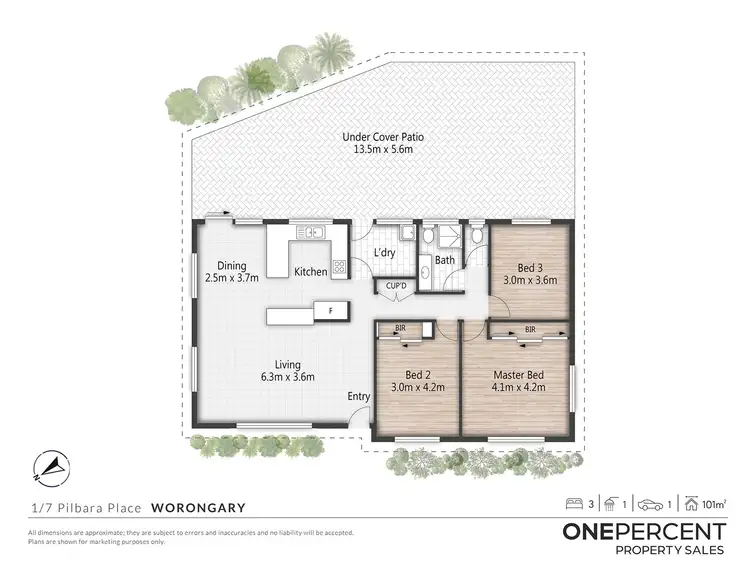 Floorplan of Homely house listing, 1/7 Pilbara Place, Worongary QLD 4213