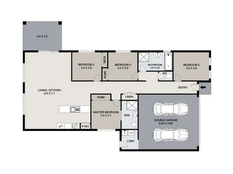 Floorplan of Homely house listing, 7 Clover Crescent, Boyne Island QLD 4680