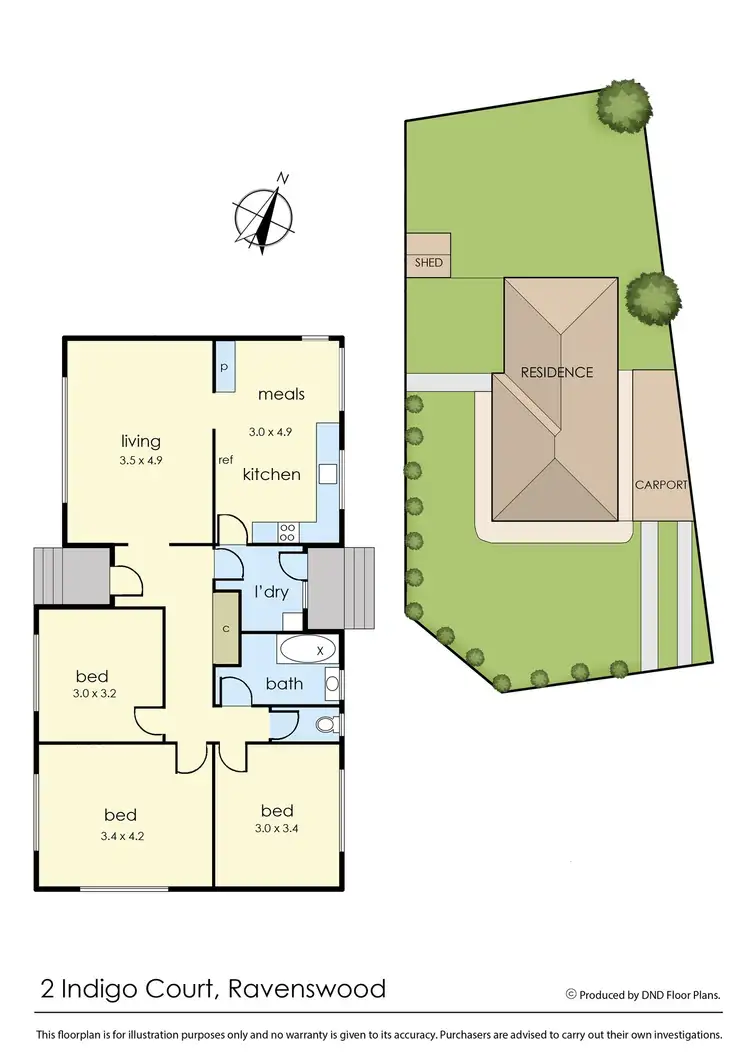 Floorplan of Homely house listing, 2 Indigo Court, Ravenswood TAS 7250
