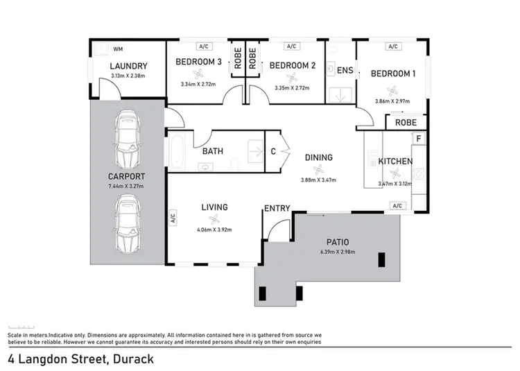 Floorplan of Homely house listing, 4 Langdon St, Durack NT 830