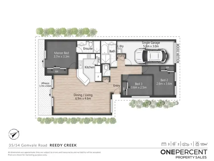 Floorplan of Homely villa listing, 35/54 Gemvale Road, Reedy Creek QLD 4227