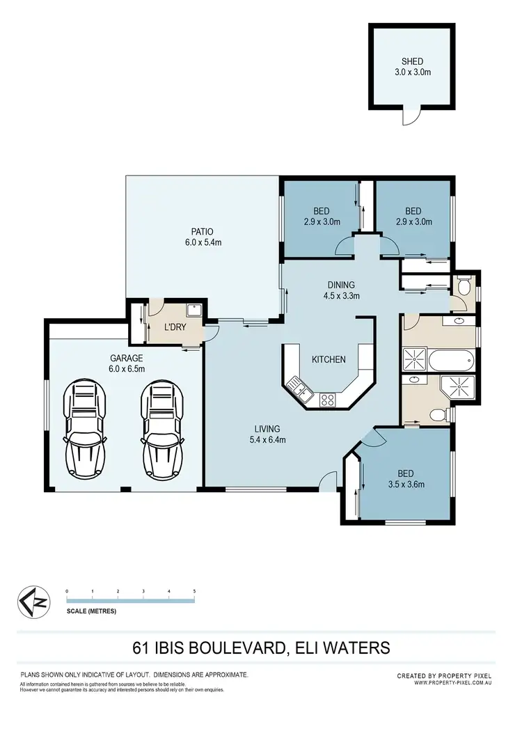 Floorplan of Homely house listing, 61 Ibis Boulevard, Eli Waters QLD 4655