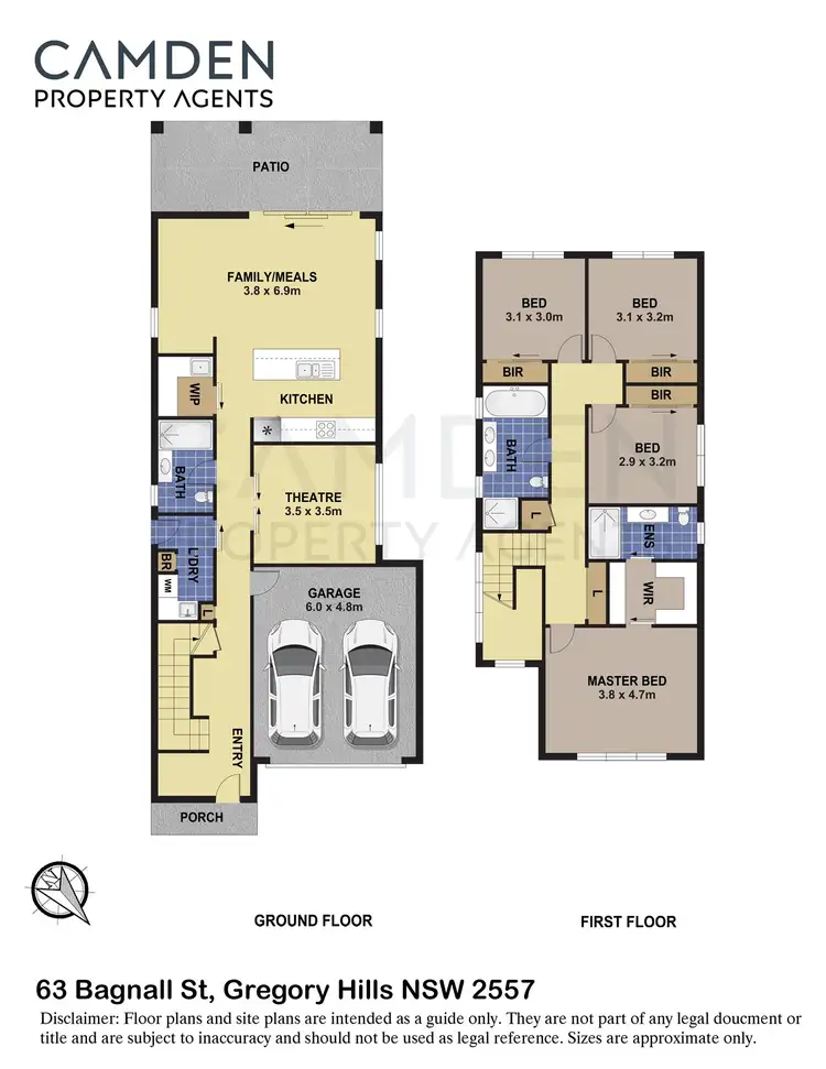 Floorplan of Homely house listing, 63 Bagnall St, Gregory Hills NSW 2557