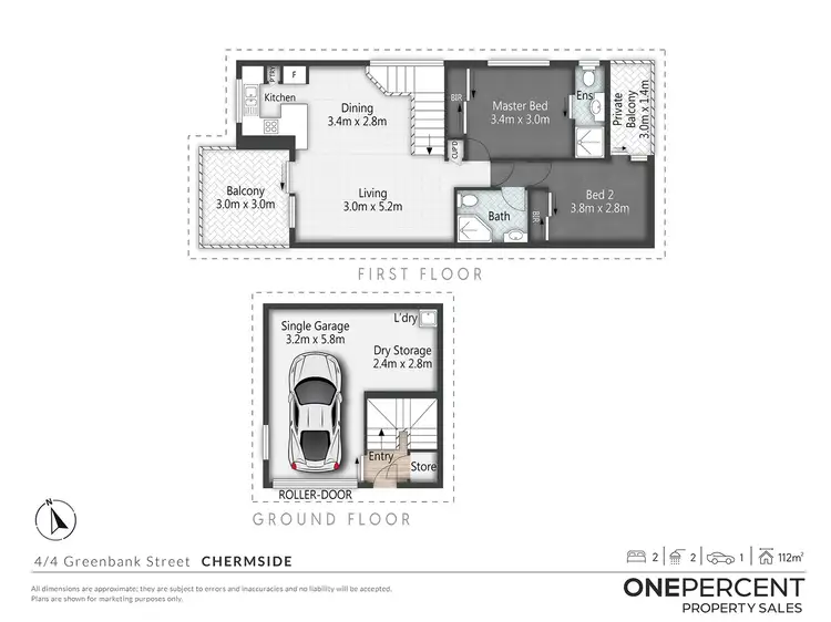 Floorplan of Homely unit listing, 4/4 Greenbank Street, Chermside QLD 4032