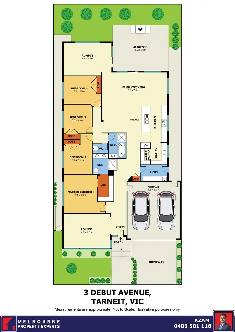 Floorplan of Homely house listing, 3 Debut Avenue, Tarneit VIC 3029