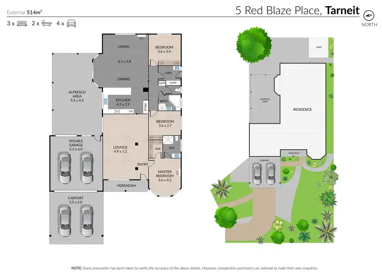 Floorplan of Homely house listing, 5 Red Blaze Place, Tarneit VIC 3029