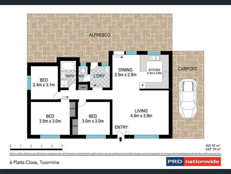 Floorplan of Homely house listing, 6 Platts Close, Toormina NSW 2452