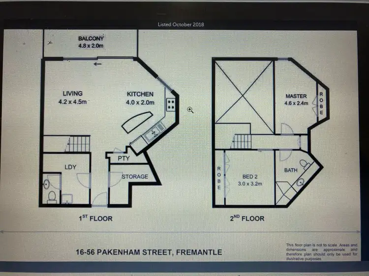 Floorplan of Homely apartment listing, 16/56 Pakenham St, Fremantle WA 6160