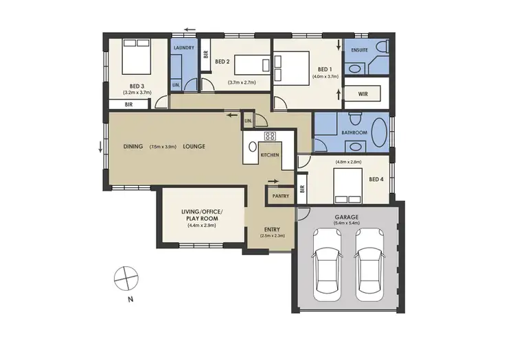 Floorplan of Homely house listing, 6 Viola Place, Orange NSW 2800