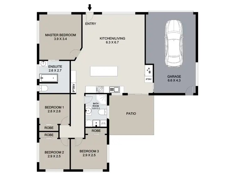 Floorplan of Homely house listing, 24 Mercury Street, Telina QLD 4680