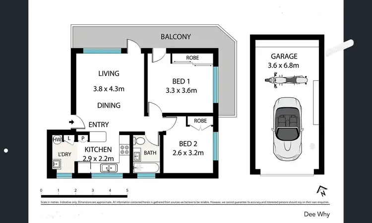 Floorplan of Homely unit listing, 29 Westminster Avenue, Dee Why NSW 2099